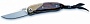 Нож LionSteel серии Mini лезвие 60 мм, рукоять - оливковое дерево, крепление на ремень