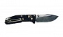 Нож Sanrenmu серии EDC, лезвие 68 мм чёрное, рукоять чёрная, крепление на ремень