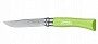 Нож Opinel серии Colored Tradition N°07 inox, нержавеющая сталь, рукоять - зелёная 