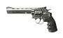 Пневматический револьвер Dan Wesson 6' никель, цельнометаллический 
